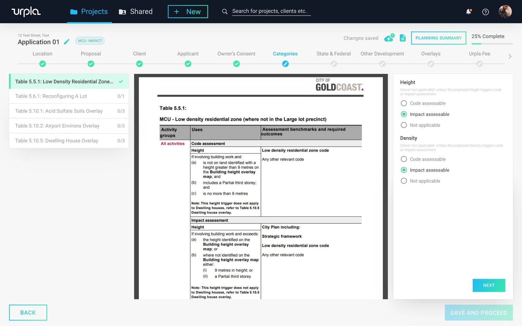 Identify the category of assessment
